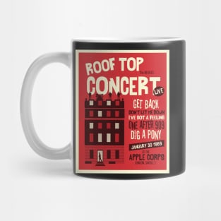 Roof top concert red Mug